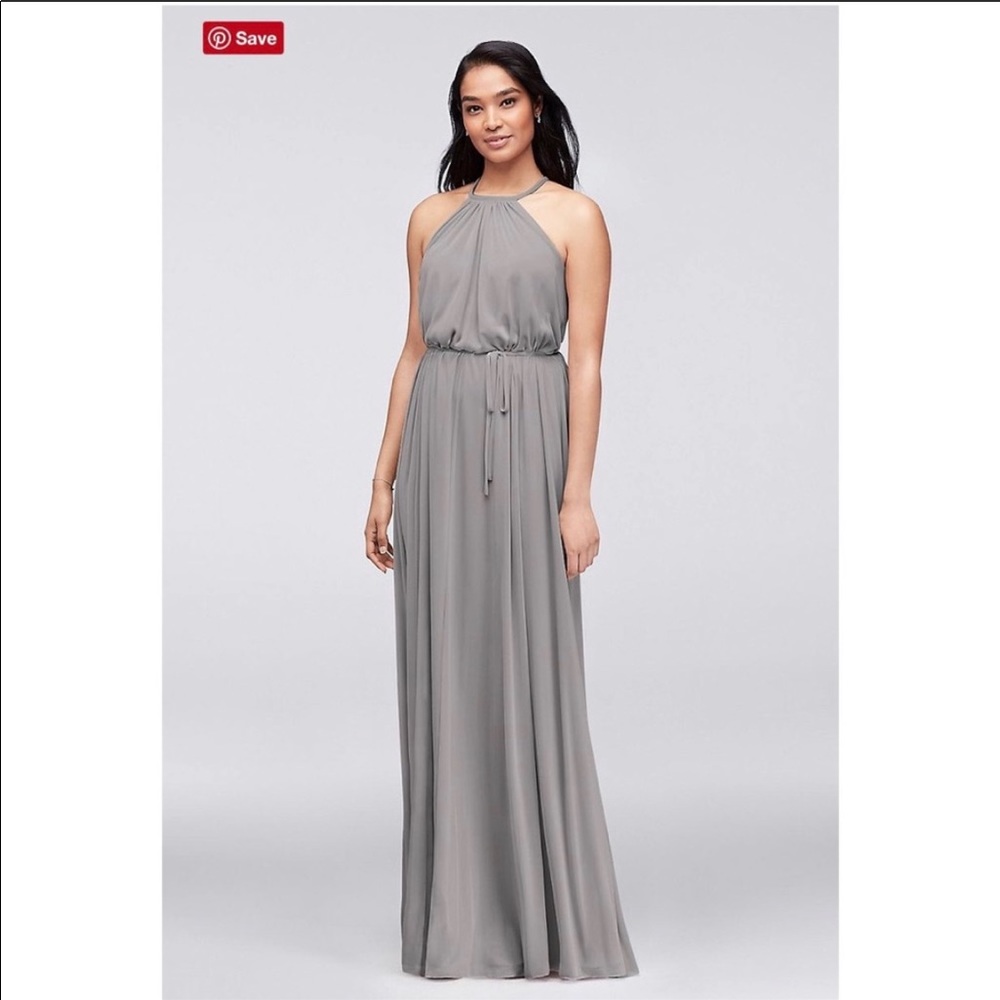 ISO David’s Bridal Soft Mesh Halter Dress